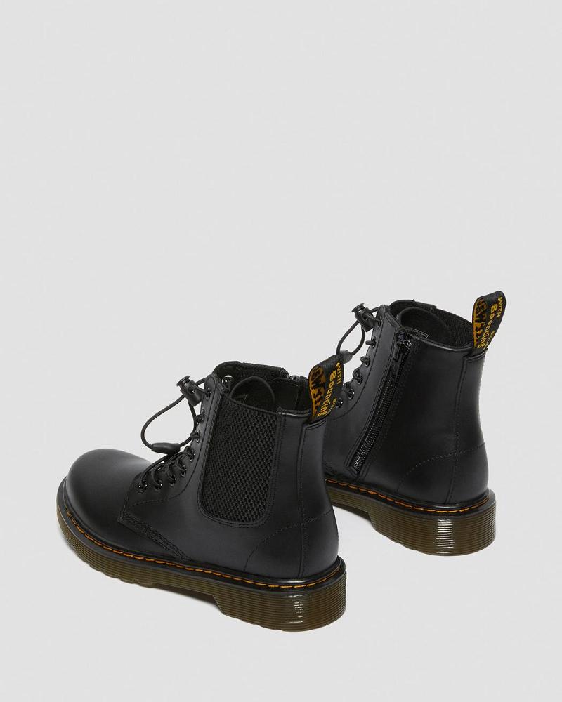 Kids' Dr Martens Junior 1460 Harper Leather Casual Boots Black | AU 659RVD